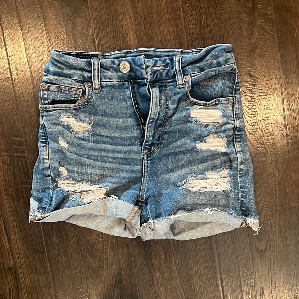AE super stretchy high waisted Jean shorts
